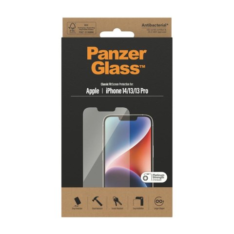PanzerGlass szkło antybakteryjne Classic Fit do iPhone 13 / 13 Pro / 14 6,1" TTT PanzerGlass szkło antybakteryjne Classic Fit do iPhone 13 / 13 Pro / 14 6,1" TTT