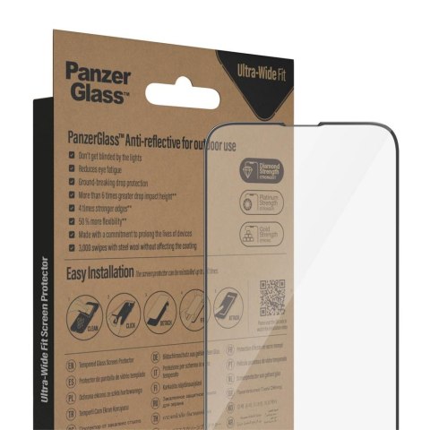 PanzerGlass szkło hartowane Ultra-Wide Fit Anti-Reflective z aplikatorem do iPhone 14 / 13 / 13 Pro 6,1" TTT PanzerGlass szkło hartowane Ultra-Wide Fit Anti-Reflective z aplikatorem do iPhone 14 / 13 / 13 Pro 6,1" TTT