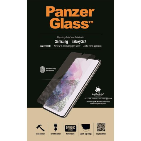 PanzerGlass szkło hartowane Ultra-Wide Fit Fingerprint do Samsung Galaxy S22 5G TTT PanzerGlass szkło hartowane Ultra-Wide Fit Fingerprint do Samsung Galaxy S22 5G TTT