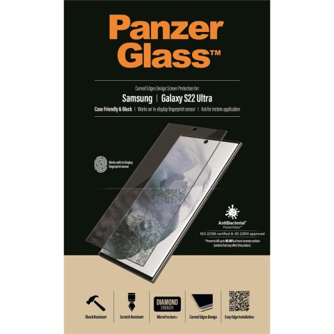 PanzerGlass szkło hartowane Ultra-Wide Fit Fingerprint do Samsung Galaxy S22 Ultra 5G TTT PanzerGlass szkło hartowane Ultra-Wide Fit Fingerprint do Samsung Galaxy S22 Ultra 5G TTT