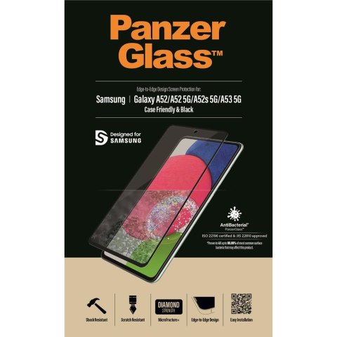 PanzerGlass szkło hartowane Ultra-Wide Fit do Samsung Galaxy A52 / A52 5G / A52s / A53 5G TTT PanzerGlass szkło hartowane Ultra-Wide Fit do Samsung Galaxy A52 / A52 5G / A52s / A53 5G TTT