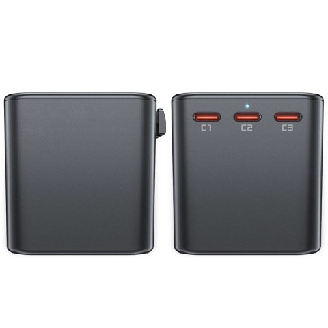 Adapter ładowarka podróżna Acefast Z1 GaN 75W PD 3x USB-C 2x USB-A - czarny Adapter ładowarka podróżna Acefast Z1 GaN 75W PD 3x USB-C 2x USB-A - czarny