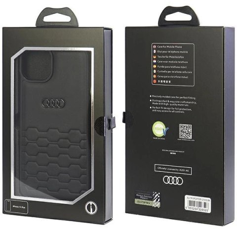 Etui Audi GT Synthetic Leather do iPhone 15 Plus - czarne Etui Audi GT Synthetic Leather do iPhone 15 Plus - czarne