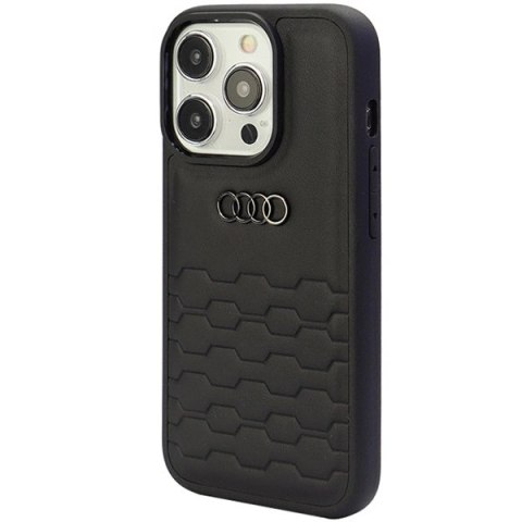 Etui Audi GT Synthetic Leather do iPhone 15 Pro - czarne Etui Audi GT Synthetic Leather do iPhone 15 Pro - czarne