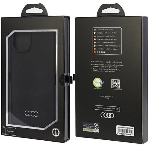 Etui Audi Silicone Case do iPhone 15 Plus - czarne Etui Audi Silicone Case do iPhone 15 Plus - czarne