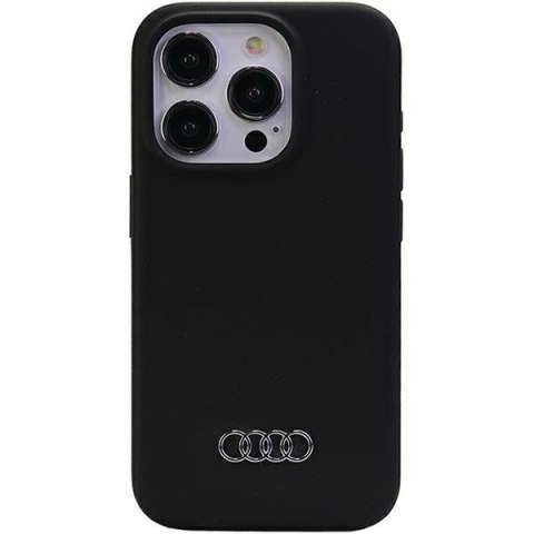 Etui Audi Silicone Case do iPhone 15 Pro Max - czarne Etui Audi Silicone Case do iPhone 15 Pro Max - czarne