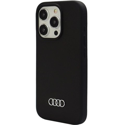 Etui Audi Silicone Case do iPhone 15 Pro - czarne Etui Audi Silicone Case do iPhone 15 Pro - czarne