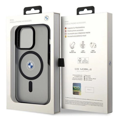 Etui BMW IML Signature MagSafe do iPhone 15 Pro - czarne Etui BMW IML Signature MagSafe do iPhone 15 Pro - czarne