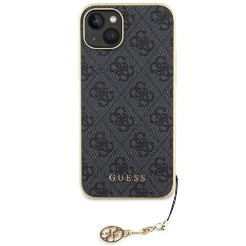 Etui Guess 4G Charms Collection do iPhone 15 Plus - szare