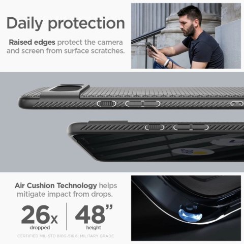 Etui Spigen Liquid Air na Google Pixel 8 Pro - czarny mat Etui Spigen Liquid Air na Google Pixel 8 Pro - czarny mat