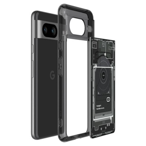 Etui Spigen Ultra Hybrid na Google Pixel 8 - ciemnoszare (wzór Zero One) Etui Spigen Ultra Hybrid na Google Pixel 8 - ciemnoszare (wzór Zero One)