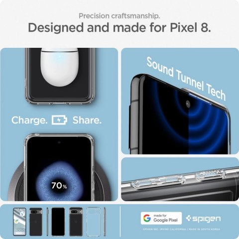 Etui Spigen Ultra Hybrid na Google Pixel 8 - przezroczyste Etui Spigen Ultra Hybrid na Google Pixel 8 - przezroczyste