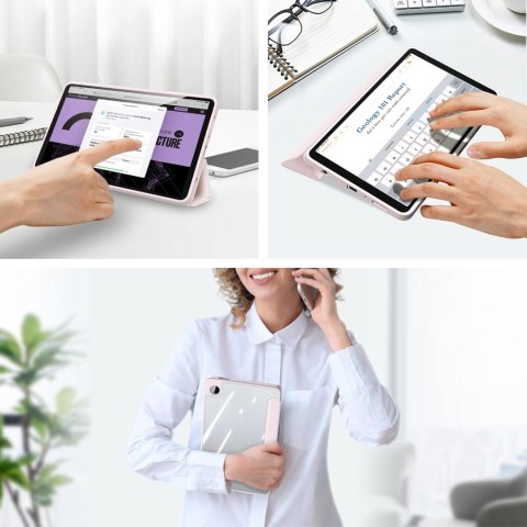Etui z klapką podstawką Dux Ducis Toby do Samsung Galaxy Tab A9 8.7'' - różowe Etui z klapką podstawką Dux Ducis Toby do Samsung Galaxy Tab A9 8.7'' - różowe
