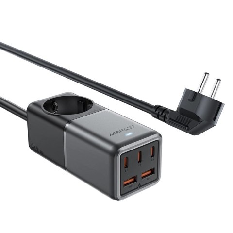 Ładowarka biurkowa Acefast Z2 GaN 75W PD 3x USB-C 2x USB-A - czarno-szara Ładowarka biurkowa Acefast Z2 GaN 75W PD 3x USB-C 2x USB-A - czarno-szara