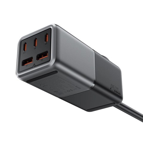 Ładowarka biurkowa Acefast Z2 GaN 75W PD 3x USB-C 2x USB-A - czarno-szara Ładowarka biurkowa Acefast Z2 GaN 75W PD 3x USB-C 2x USB-A - czarno-szara