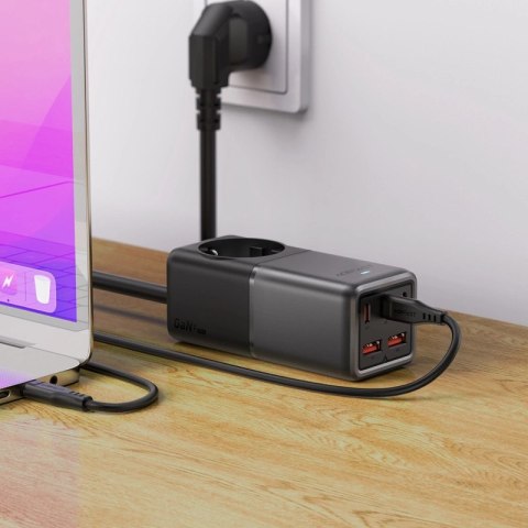 Ładowarka biurkowa Acefast Z2 GaN 75W PD 3x USB-C 2x USB-A - czarno-szara Ładowarka biurkowa Acefast Z2 GaN 75W PD 3x USB-C 2x USB-A - czarno-szara