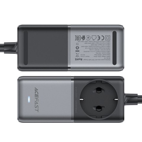 Ładowarka biurkowa Acefast Z2 GaN 75W PD 3x USB-C 2x USB-A - czarno-szara Ładowarka biurkowa Acefast Z2 GaN 75W PD 3x USB-C 2x USB-A - czarno-szara