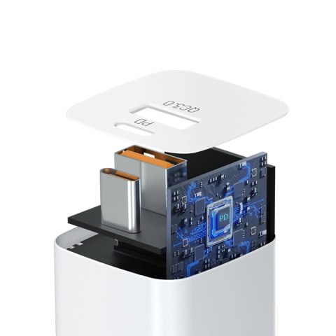 Ładowarka sieciowa Wozinsky CMWCW 20W USB-C / USB-A - biała Ładowarka sieciowa Wozinsky CMWCW 20W USB-C / USB-A - biała