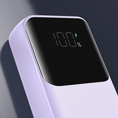 Mini powerbank Joyroom JR-PBC07 20000mAh 30W z kablami USB-C i Lightning - fioletowy Mini powerbank Joyroom JR-PBC07 20000mAh 30W z kablami USB-C i Lightning - fioletowy