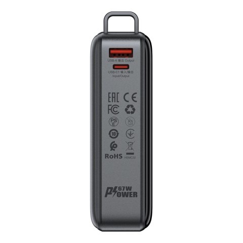 Powerbank Acefast M4 PD 67W 20000mAh z wbudowanym kablem - czarny Powerbank Acefast M4 PD 67W 20000mAh z wbudowanym kablem - czarny