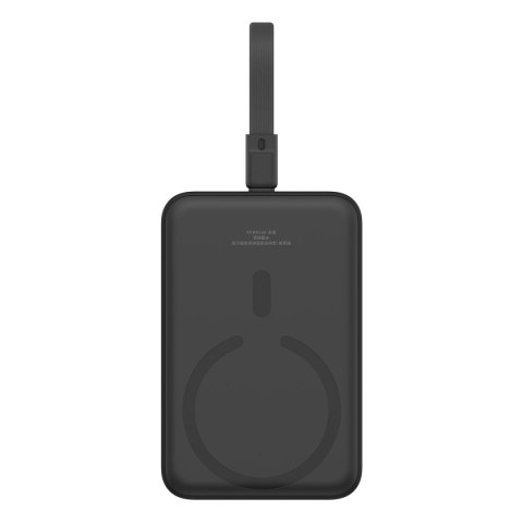 Powerbank Baseus Magnetic Mini MagSafe 10000mAh 20W z wbudowanym kablem Lightning - czarny + kabel Baseus Simple Series USB-C - Powerbank Baseus Magnetic Mini MagSafe 10000mAh 20W z wbudowanym kablem Lightning - czarny + kabel Baseus Simple Series USB-C -