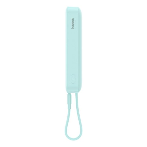 Powerbank Baseus Magnetic Mini MagSafe 10000mAh 20W z wbudowanym kablem Lightning - niebieski + kabel Baseus Simple Series USB-C Powerbank Baseus Magnetic Mini MagSafe 10000mAh 20W z wbudowanym kablem Lightning - niebieski + kabel Baseus Simple Series USB-C