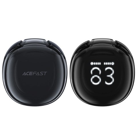 Słuchawki bezprzewodowe Acefast T9 Bluetooth 5.3 douszne z wyświetlaczem- czarne Słuchawki bezprzewodowe Acefast T9 Bluetooth 5.3 douszne z wyświetlaczem- czarne