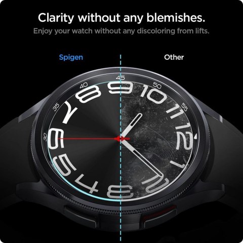 Szkło hartowane Spigen Glas.tR EZ Fit na Samsung Galaxy Watch 6 Classic (43 mm) - 2 szt. Szkło hartowane Spigen Glas.tR EZ Fit na Samsung Galaxy Watch 6 Classic (43 mm) - 2 szt.