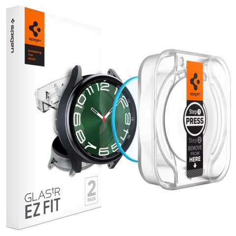 Szkło hartowane Spigen Glas.tR EZ Fit na Samsung Galaxy Watch 6 Classic (47 mm) - 2 szt.