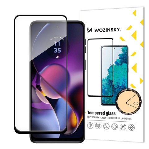 Szkło hartowane Wozinsky Tempered glass Full Glue do Motorola Moto G54 na cały ekran z ramką - czarny Szkło hartowane Wozinsky Tempered glass Full Glue do Motorola Moto G54 na cały ekran z ramką - czarny