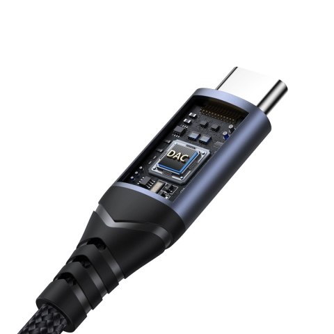 Adapter DAC Joyroom SY-C01 USB-C do mini jack 3.5 mm - czarny Adapter DAC Joyroom SY-C01 USB-C do mini jack 3.5 mm - czarny