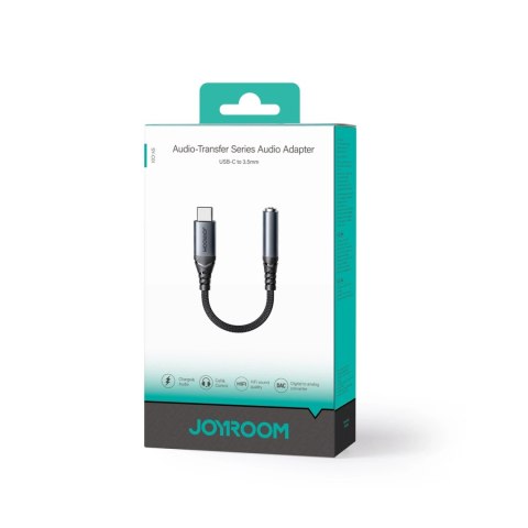 Adapter DAC Joyroom SY-C01 USB-C do mini jack 3.5 mm - czarny Adapter DAC Joyroom SY-C01 USB-C do mini jack 3.5 mm - czarny