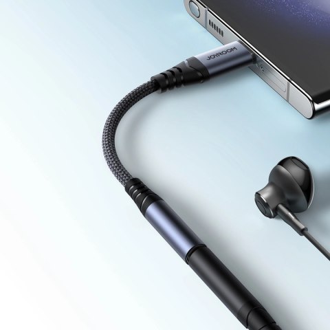 Adapter DAC Joyroom SY-C01 USB-C do mini jack 3.5 mm - czarny Adapter DAC Joyroom SY-C01 USB-C do mini jack 3.5 mm - czarny