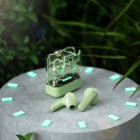 Bezprzewodowe słuchwaki TWS Dudao U18Pro Bluetooth 5.3 - zielone Bezprzewodowe słuchwaki TWS Dudao U18Pro Bluetooth 5.3 - zielone