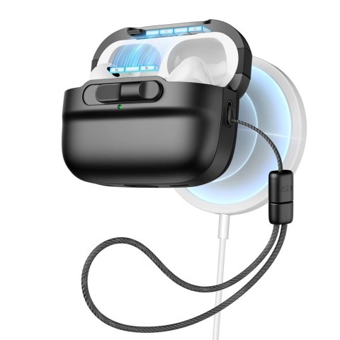 Etui ESR Pulse Halolock z MagSafe na Apple AirPods Pro 1 / 2 - czarne Etui ESR Pulse Halolock z MagSafe na Apple AirPods Pro 1 / 2 - czarne