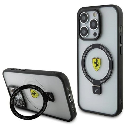 Etui Ferrari Ring Stand 2023 Collection MagSafe na iPhone 15 Pro Max - przezroczyste Etui Ferrari Ring Stand 2023 Collection MagSafe na iPhone 15 Pro Max - przezroczyste