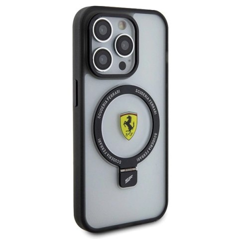 Etui Ferrari Ring Stand 2023 Collection MagSafe na iPhone 15 Pro - przezroczyste Etui Ferrari Ring Stand 2023 Collection MagSafe na iPhone 15 Pro - przezroczyste