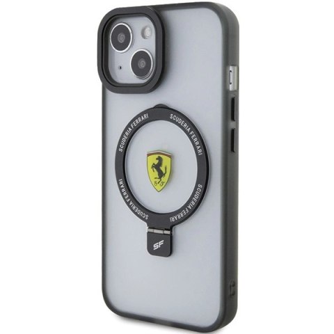 Etui Ferrari Ring Stand 2023 Collection MagSafe na iPhone 15 - czarne Etui Ferrari Ring Stand 2023 Collection MagSafe na iPhone 15 - czarne
