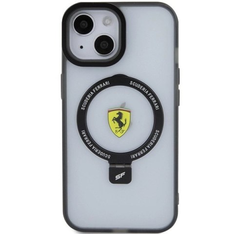 Etui Ferrari Ring Stand 2023 Collection MagSafe na iPhone 15 - czarne Etui Ferrari Ring Stand 2023 Collection MagSafe na iPhone 15 - czarne