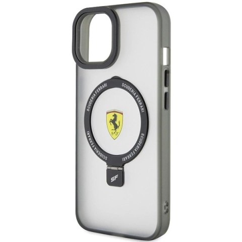 Etui Ferrari Ring Stand 2023 Collection MagSafe na iPhone 15 - czarne Etui Ferrari Ring Stand 2023 Collection MagSafe na iPhone 15 - czarne