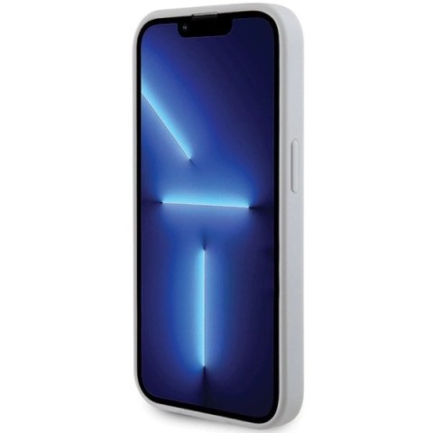 Etui Guess Strass Metal Logo do iPhone 15 Pro Max - srebrne