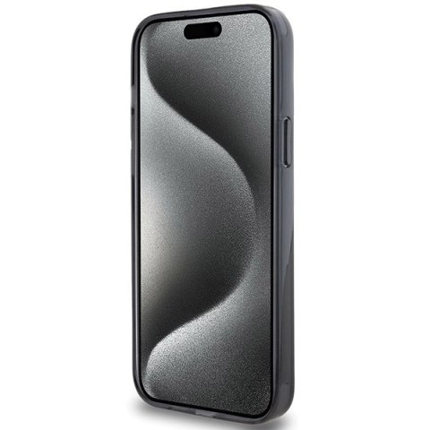 Etui Karl Lagerfeld Ring Stand Karl Head MagSafe do iPhone 15 - czarne Etui Karl Lagerfeld Ring Stand Karl Head MagSafe do iPhone 15 - czarne