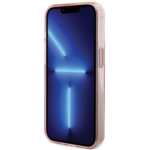 Etui Karl Lagerfeld Ring Stand Karl&Choupettte MagSafe do iPhone 15 Pro - różowe