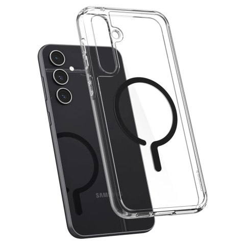 Etui Spigen Ultra Hybrid OneTap Ring z MagSafe na Samsung Galaxy S23 FE - przezroczysto-czarne Etui Spigen Ultra Hybrid OneTap Ring z MagSafe na Samsung Galaxy S23 FE - przezroczysto-czarne