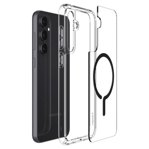 Etui Spigen Ultra Hybrid OneTap Ring z MagSafe na Samsung Galaxy S23 FE - przezroczysto-czarne Etui Spigen Ultra Hybrid OneTap Ring z MagSafe na Samsung Galaxy S23 FE - przezroczysto-czarne