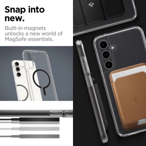 Etui Spigen Ultra Hybrid OneTap Ring z MagSafe na Samsung Galaxy S23 FE - przezroczysto-czarne Etui Spigen Ultra Hybrid OneTap Ring z MagSafe na Samsung Galaxy S23 FE - przezroczysto-czarne