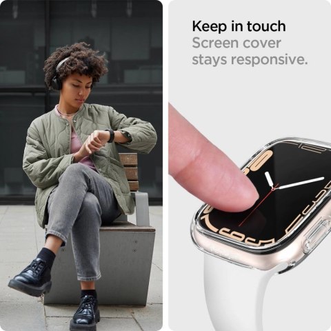 Etui Spigen Ultra Hybrid na Apple Watch 7 / 8 / 9 (45 mm) - przezroczyste Etui Spigen Ultra Hybrid na Apple Watch 7 / 8 / 9 (45 mm) - przezroczyste