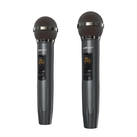 Głośnik bezprzewodowy Acefast K1 do karaoke z 2 mikrofonami - czarny Głośnik bezprzewodowy Acefast K1 do karaoke z 2 mikrofonami - czarny
