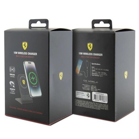Ładowarka indukcyjna Ferrari 2023 Collection MagSafe 15W - czarna Ładowarka indukcyjna Ferrari 2023 Collection MagSafe 15W - czarna