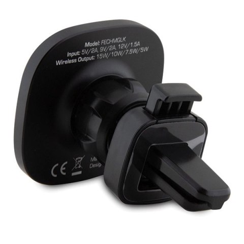Ładowarka samochodowa Ferrari 2023 Collection MagSafe indukcyjna 15W do kratki nawiewu - czarna Ładowarka samochodowa Ferrari 2023 Collection MagSafe indukcyjna 15W do kratki nawiewu - czarna